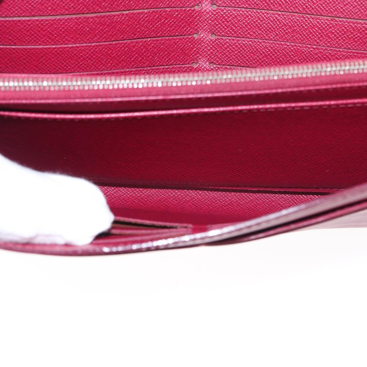 LOUIS VUITTON Epi Portefeuille Sarah Long Wallet Fuchsia M60317 LV Auth bs30738