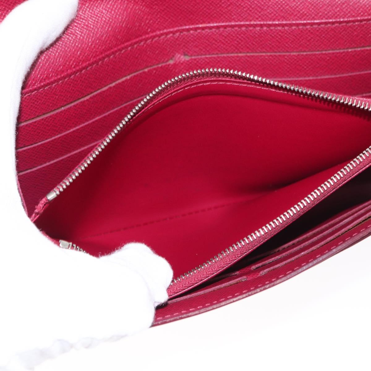 LOUIS VUITTON Epi Portefeuille Sarah Long Wallet Fuchsia M60317 LV Auth bs30738