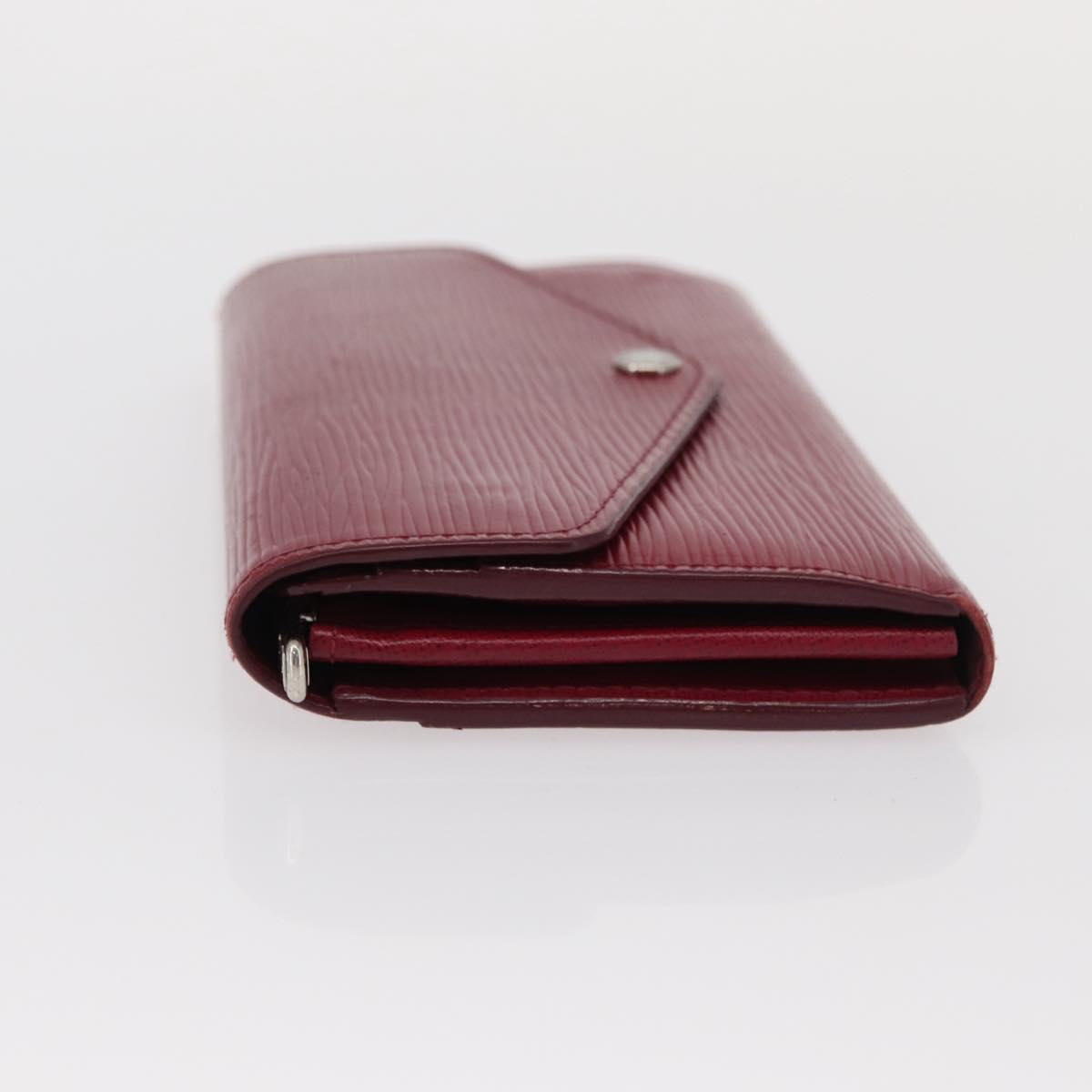 LOUIS VUITTON Epi Portefeuille Sarah Long Wallet Fuchsia M60317 LV Auth bs30738