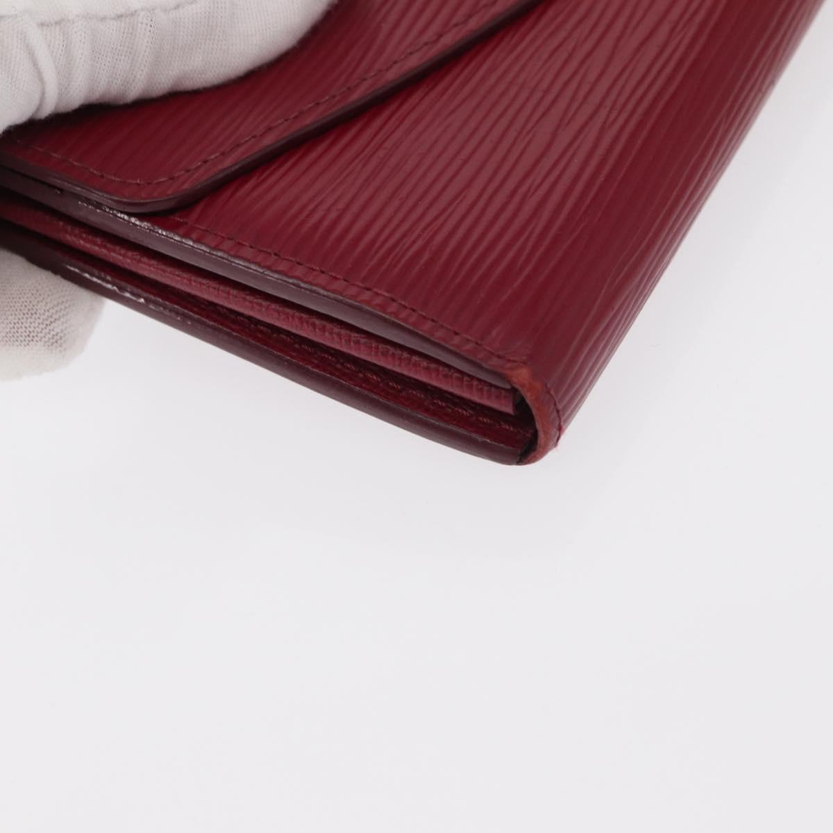 LOUIS VUITTON Epi Portefeuille Sarah Long Wallet Fuchsia M60317 LV Auth bs30738
