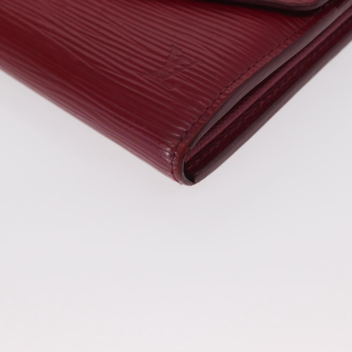 LOUIS VUITTON Epi Portefeuille Sarah Long Wallet Fuchsia M60317 LV Auth bs30738