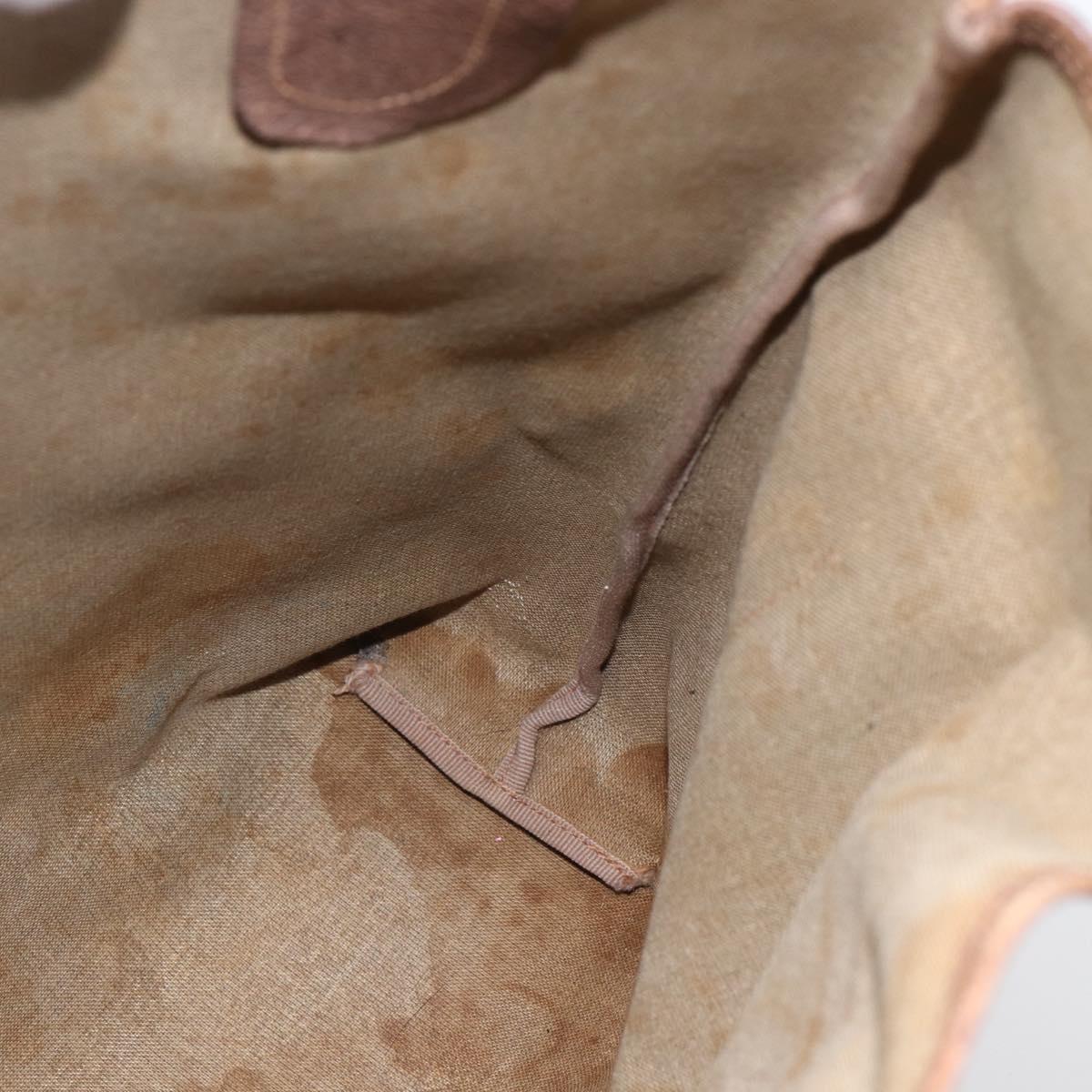 GUCCI GG Supreme Web Sherry Line Tote Bag PVC Beige Gold Auth bs30751