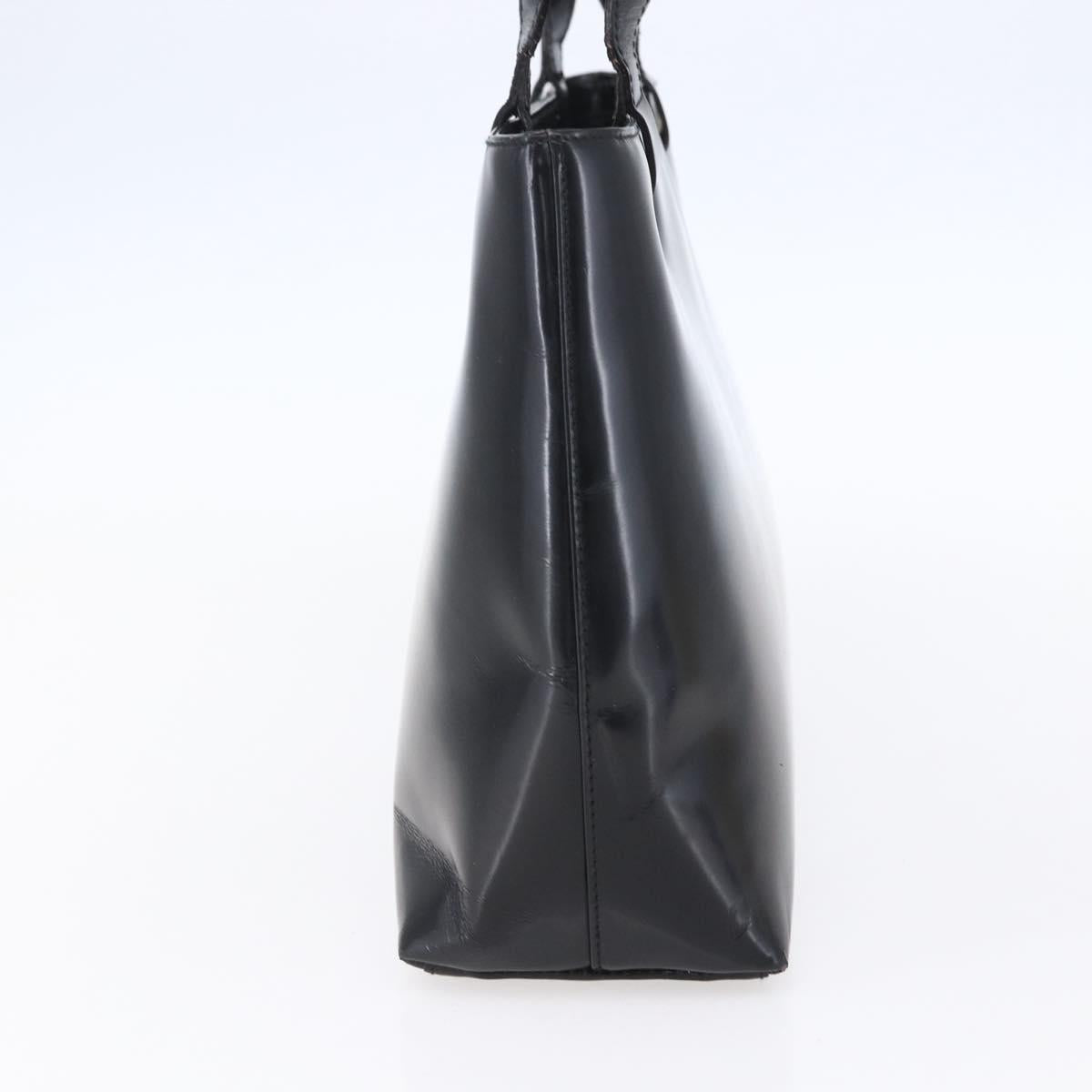 GUCCI Shoulder Bag Patent leather Black Gold 002 2058 0480 0 Auth bs30759