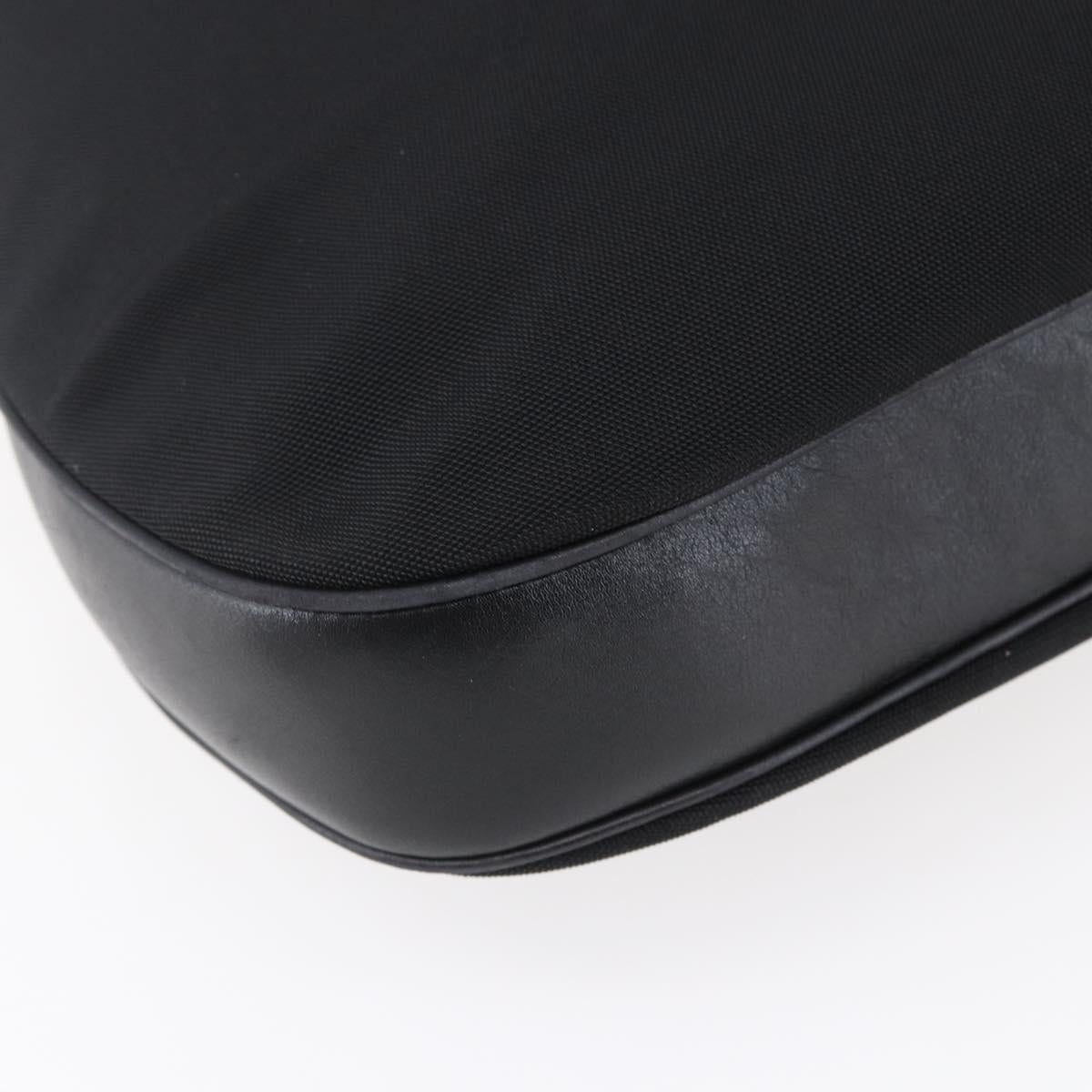 GUCCI Shoulder Bag Nylon Black Silver 001 3341 Auth bs30761