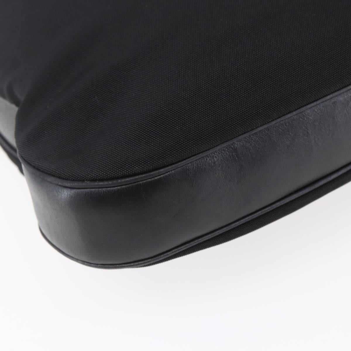 GUCCI Shoulder Bag Nylon Black Silver 001 3341 Auth bs30761