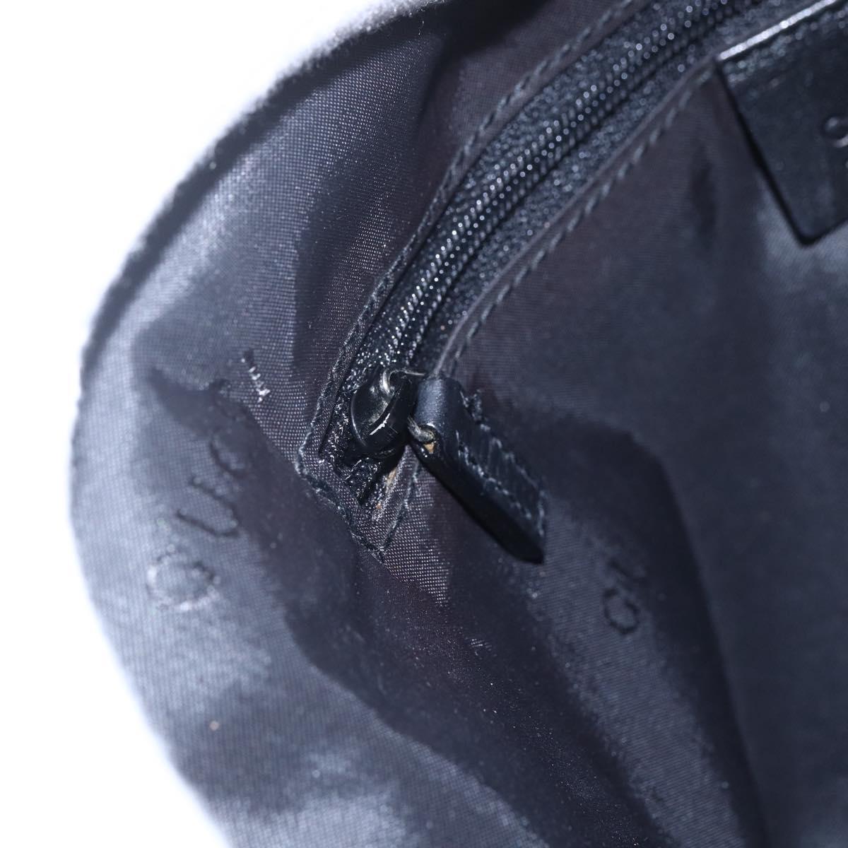 GUCCI Shoulder Bag Nylon Black Silver 001 3341 Auth bs30761