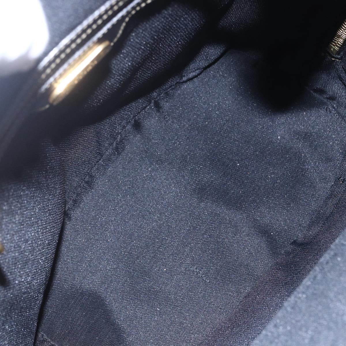 FENDI Pecan Canvas Backpack Brown Black Auth bs30797