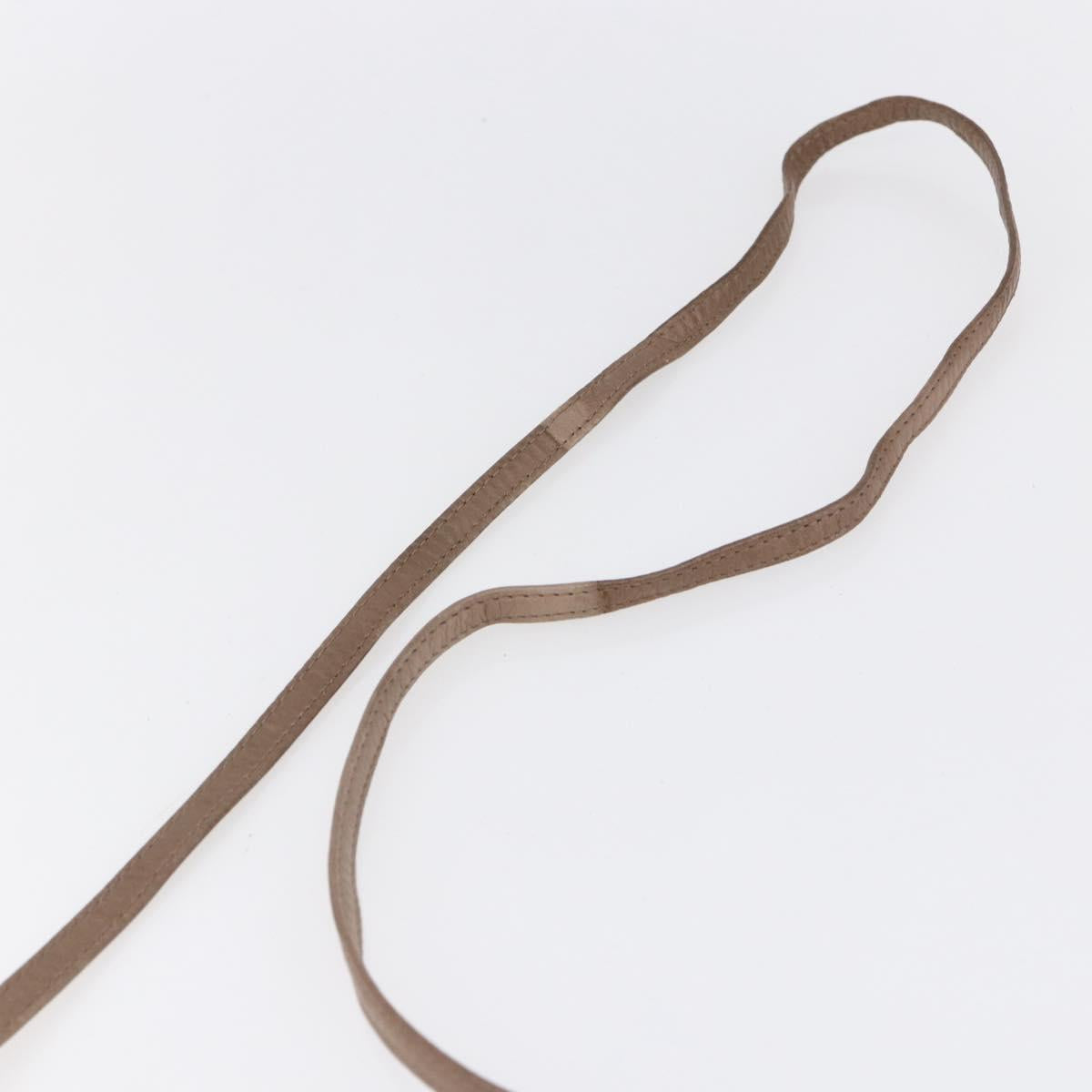 BOTTEGA VENETA INTRECCIATO Shoulder Bag Beige Gold Auth bs30817