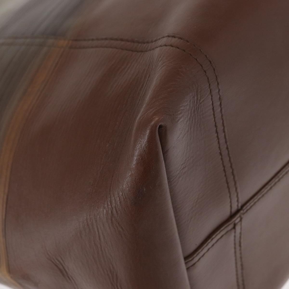 BOTTEGA VENETA INTRECCIATO Hand Bag Leather Khaki Auth bs30818