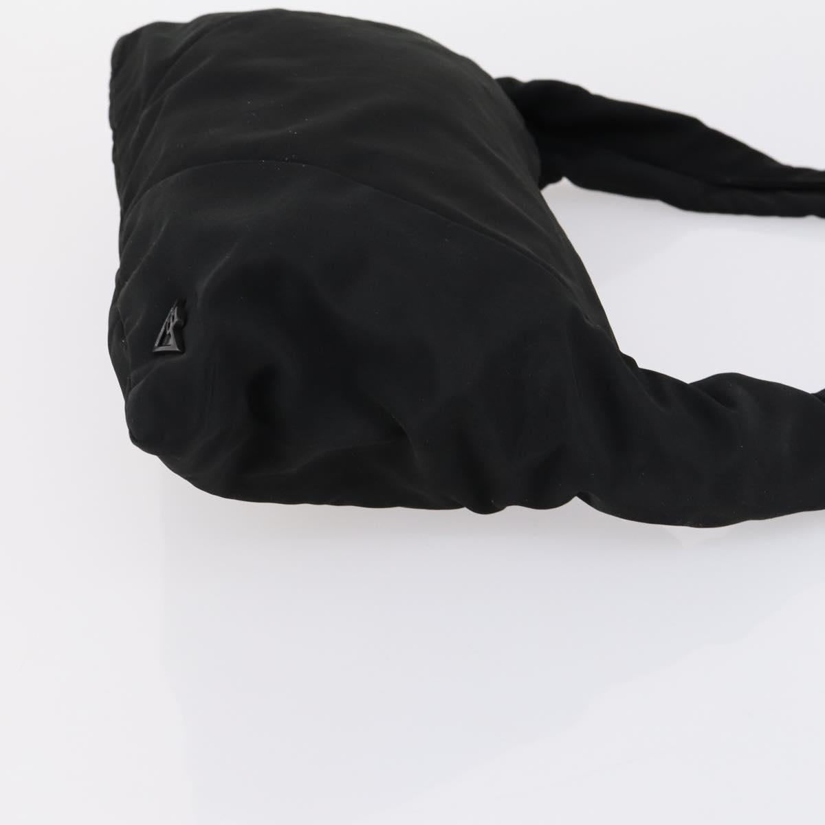 BOTTEGA VENETA Hand Bag Nylon Satin 2 Set Black Auth bs30819