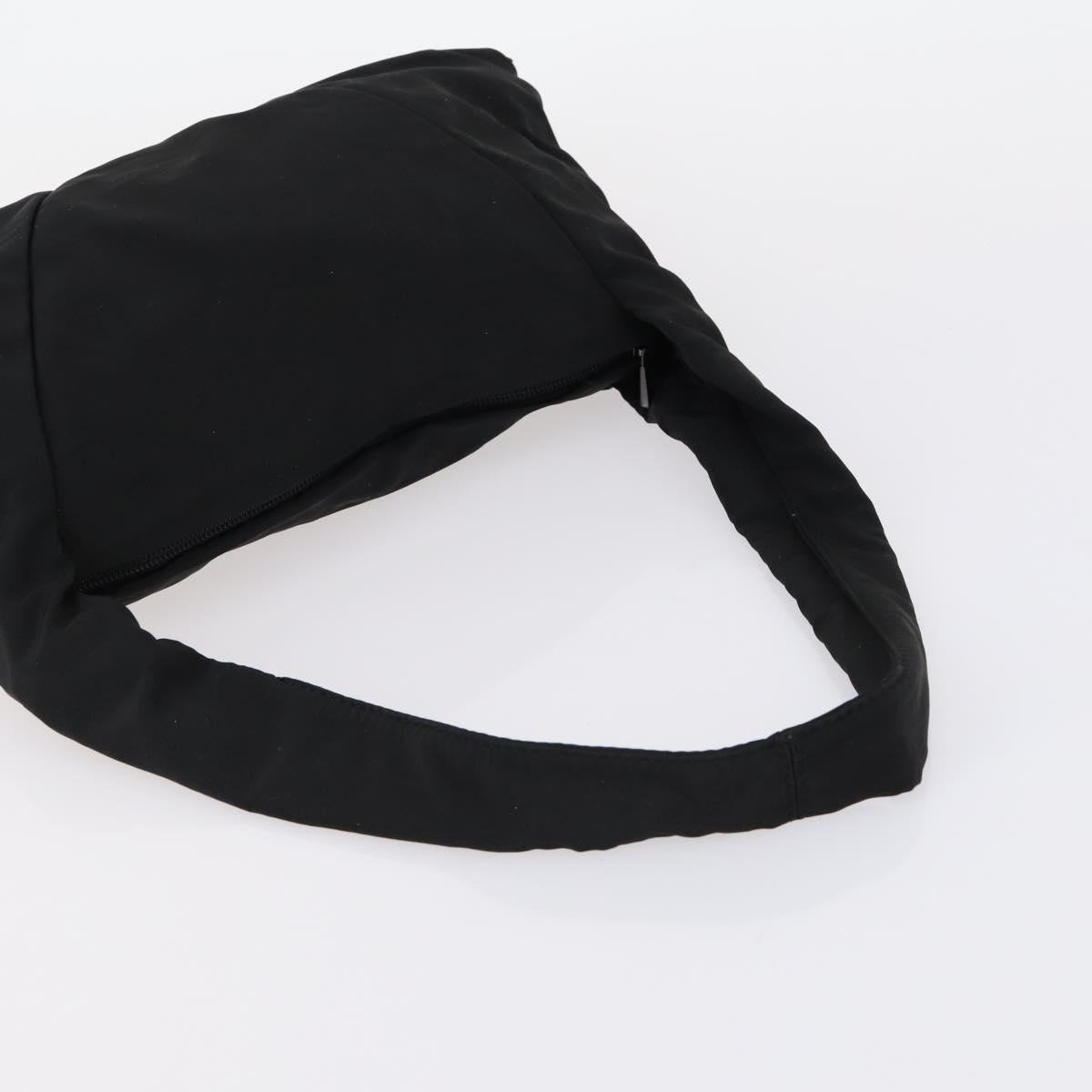 BOTTEGA VENETA Hand Bag Nylon Satin 2 Set Black Auth bs30819