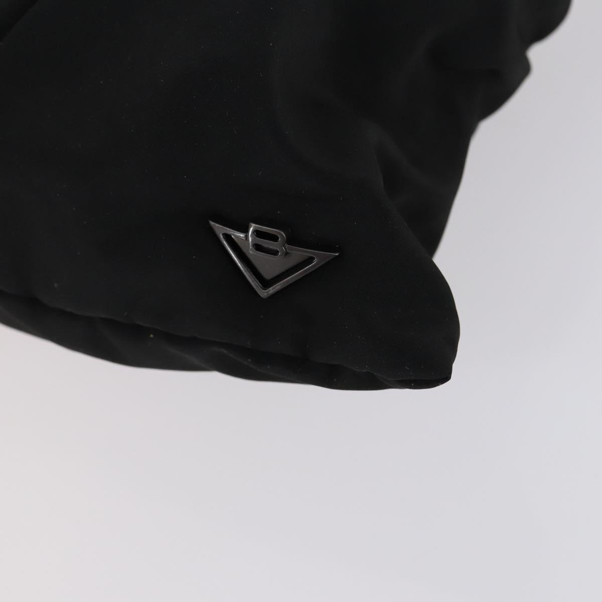 BOTTEGA VENETA Hand Bag Nylon Satin 2 Set Black Auth bs30819