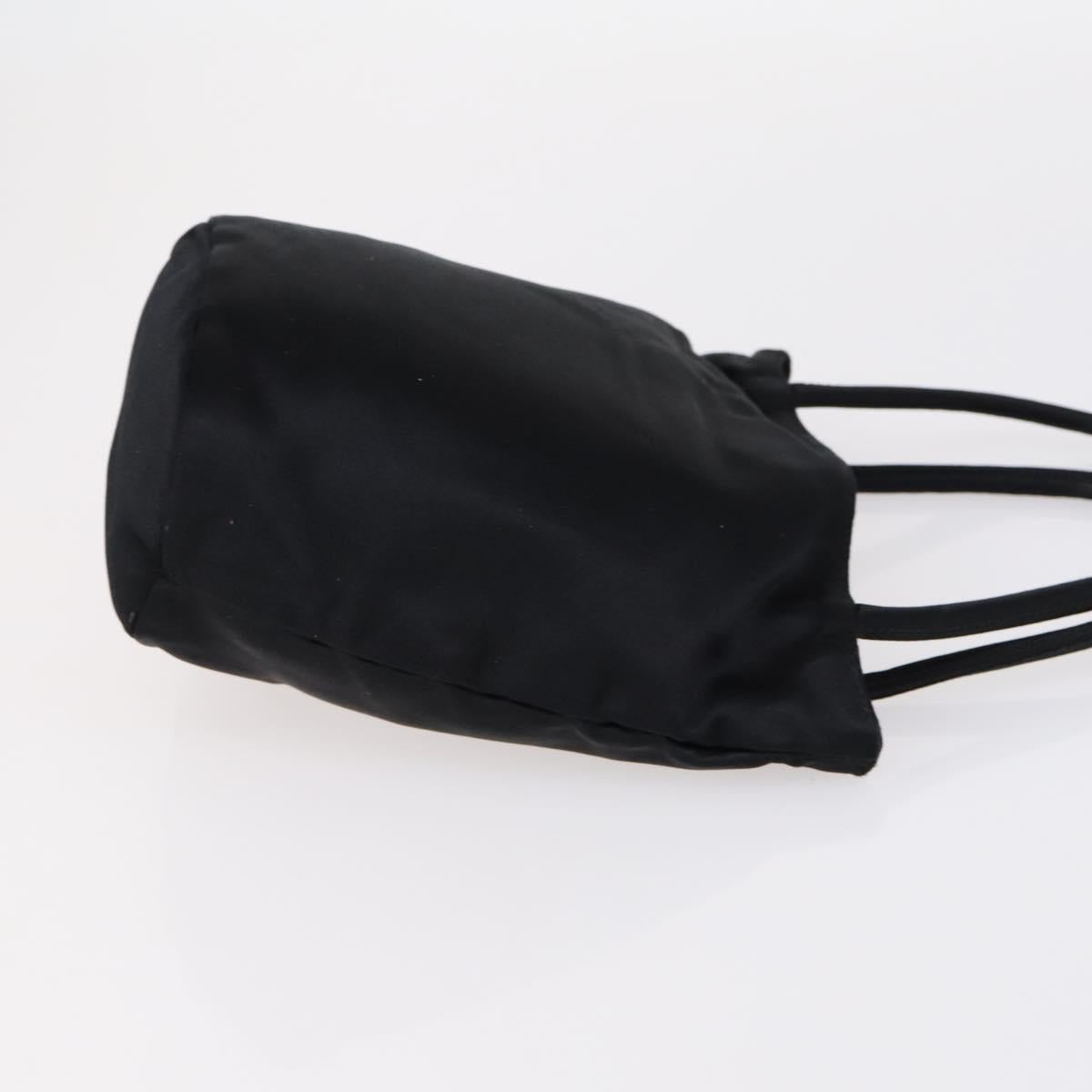 BOTTEGA VENETA Hand Bag Nylon Satin 2 Set Black Auth bs30819