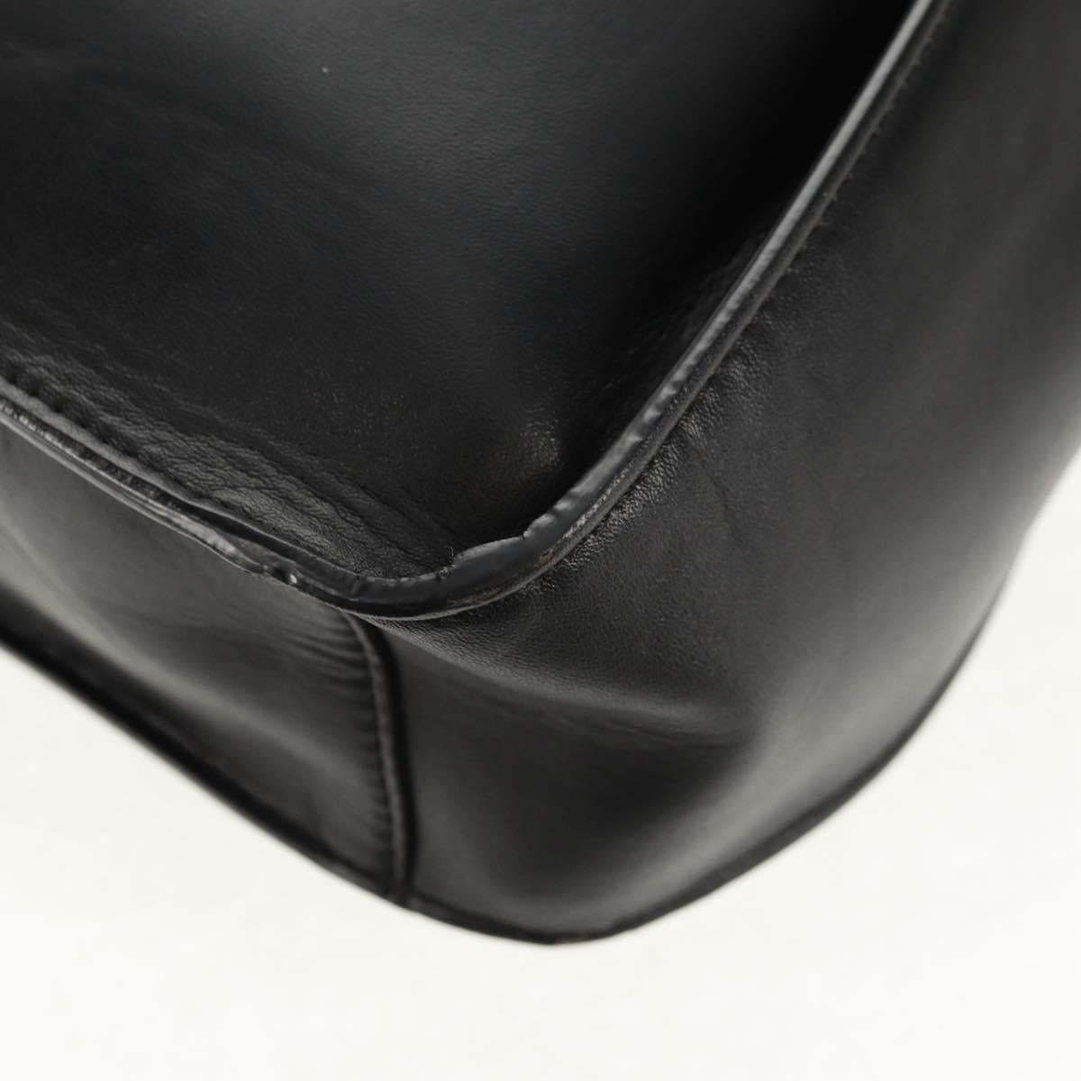 Stella MacCartney Shoulder Bag polyester Black Gold 700073 Auth bs30828