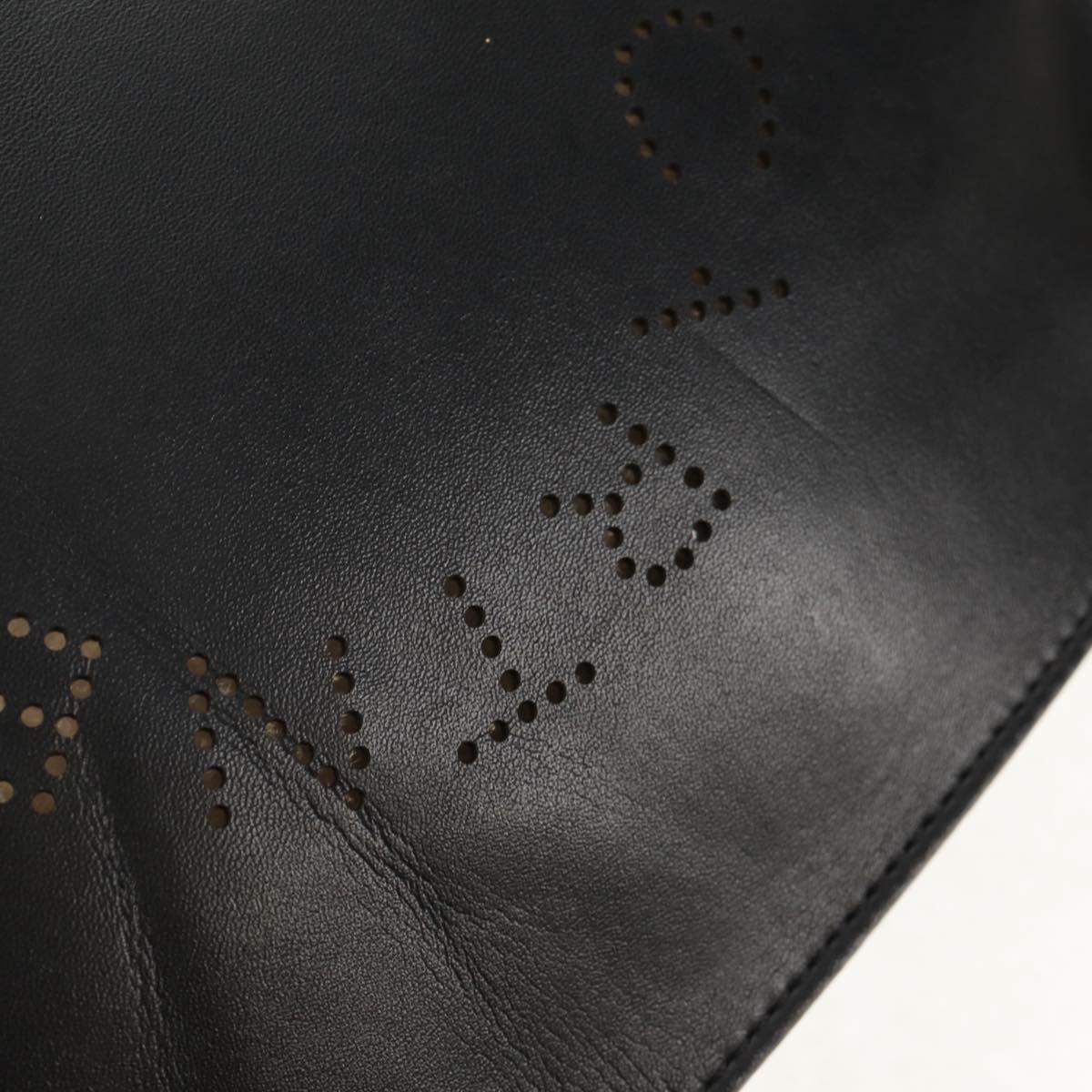 Stella MacCartney Shoulder Bag polyester Black Gold 700073 Auth bs30828