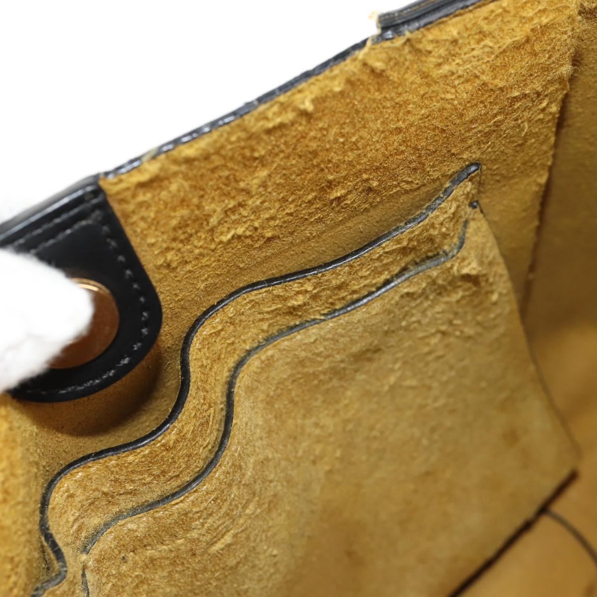 Stella MacCartney Shoulder Bag polyester Black Gold 700073 Auth bs30828