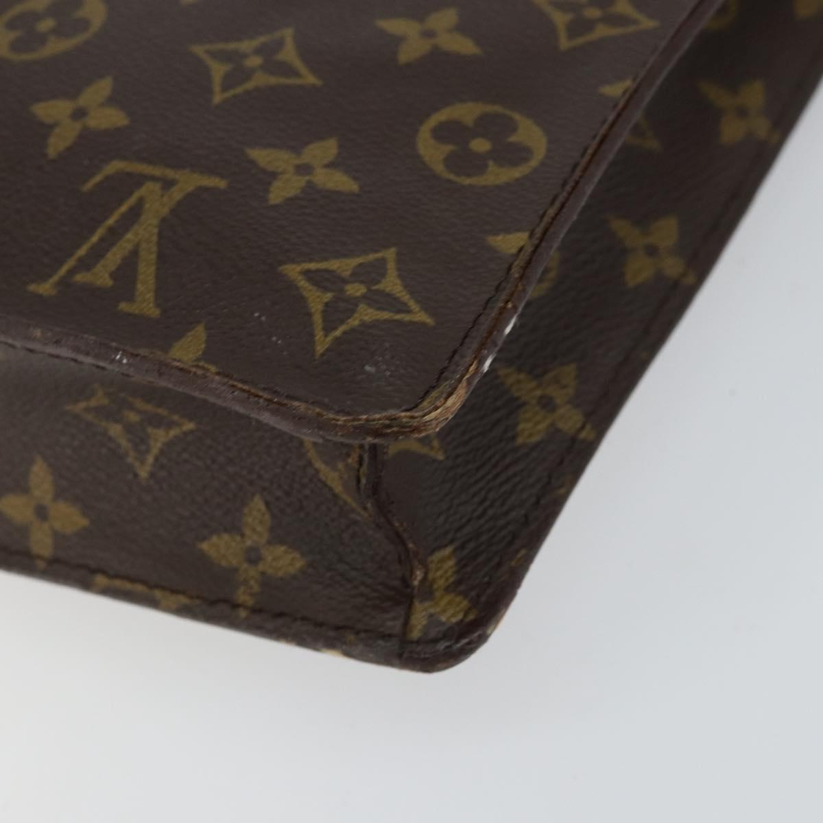 LOUIS VUITTON Monogram Porte Documents Senatur Briefcase M53335 LV Auth bs30830