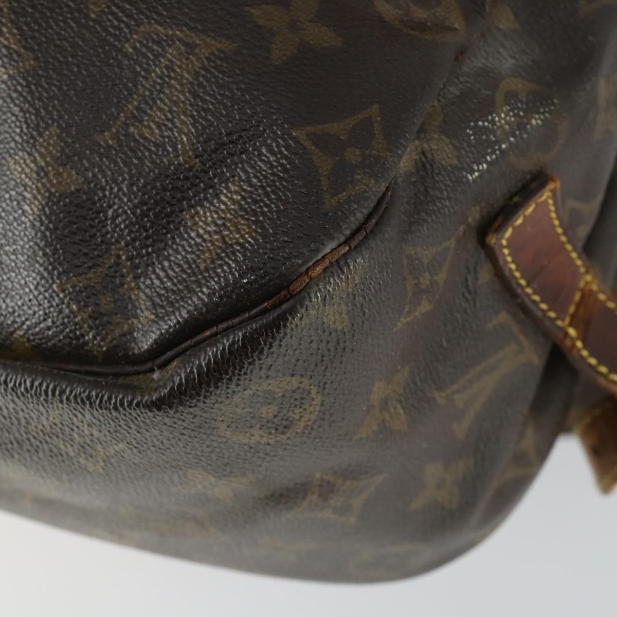 LOUIS VUITTON Monogram Saumur 35 Shoulder Bag M42254 LV Auth bs30831