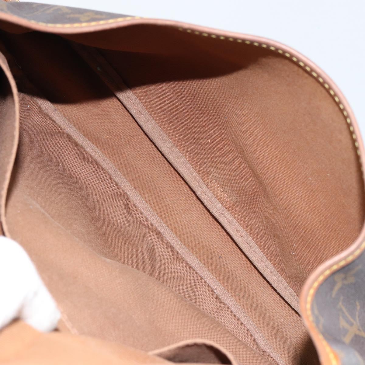 LOUIS VUITTON Monogram Saumur 30 Shoulder Bag M42256 LV Auth bs30833