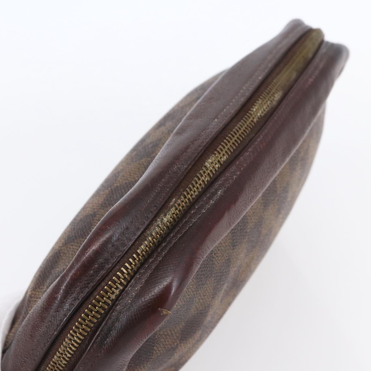 LOUIS VUITTON Damier Ebene Trousse Toilette25 Clutch Bag N47624 LV Auth bs30836