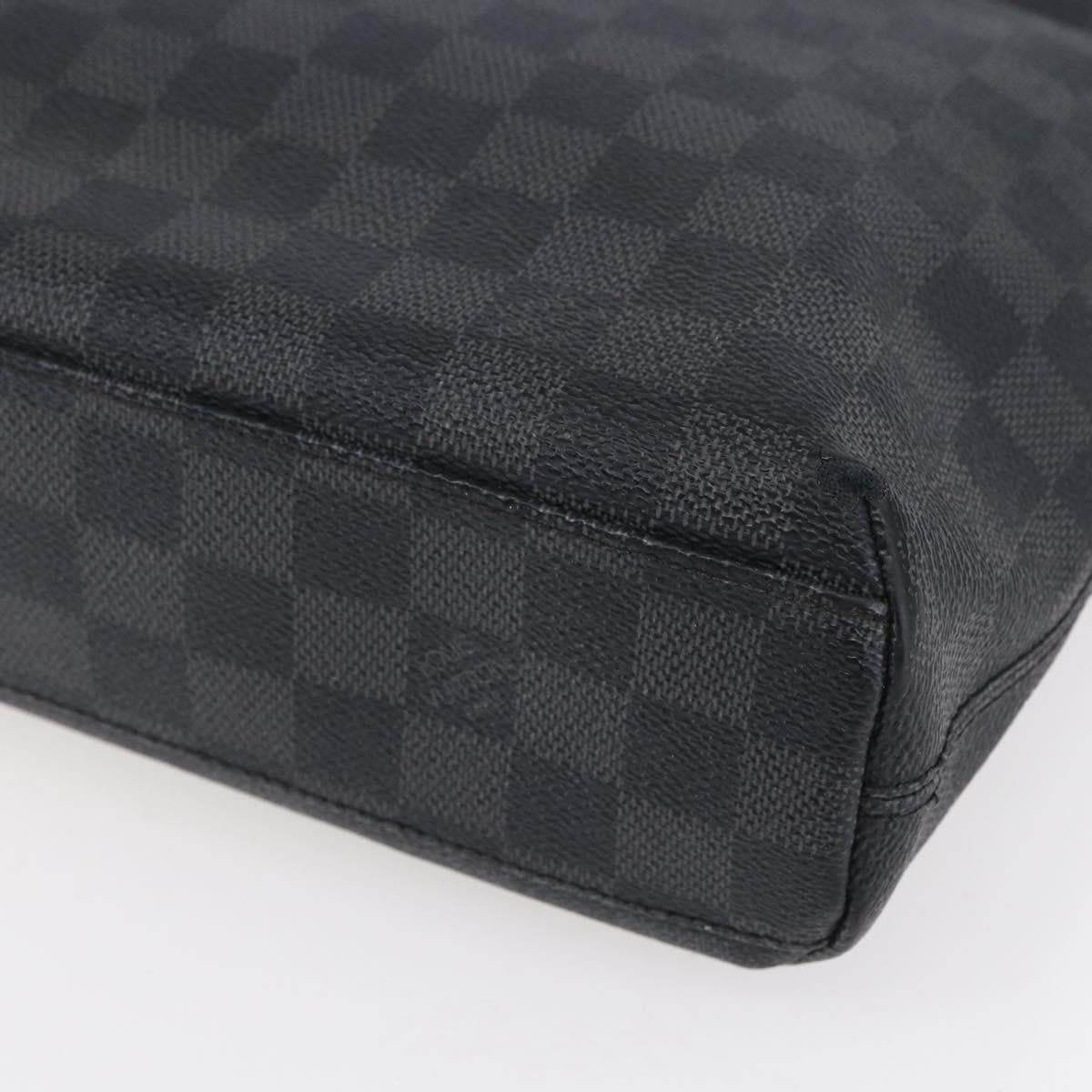 LOUIS VUITTON Damier Graphite Mick PM Shoulder Bag N40003 LV Auth bs30837