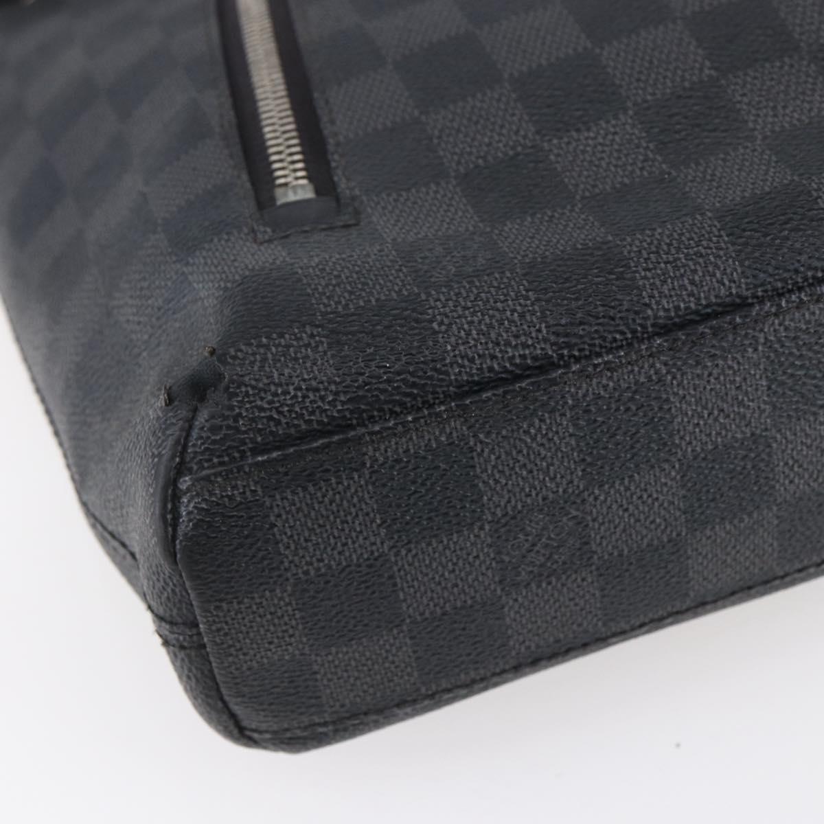 LOUIS VUITTON Damier Graphite Mick PM Shoulder Bag N40003 LV Auth bs30837