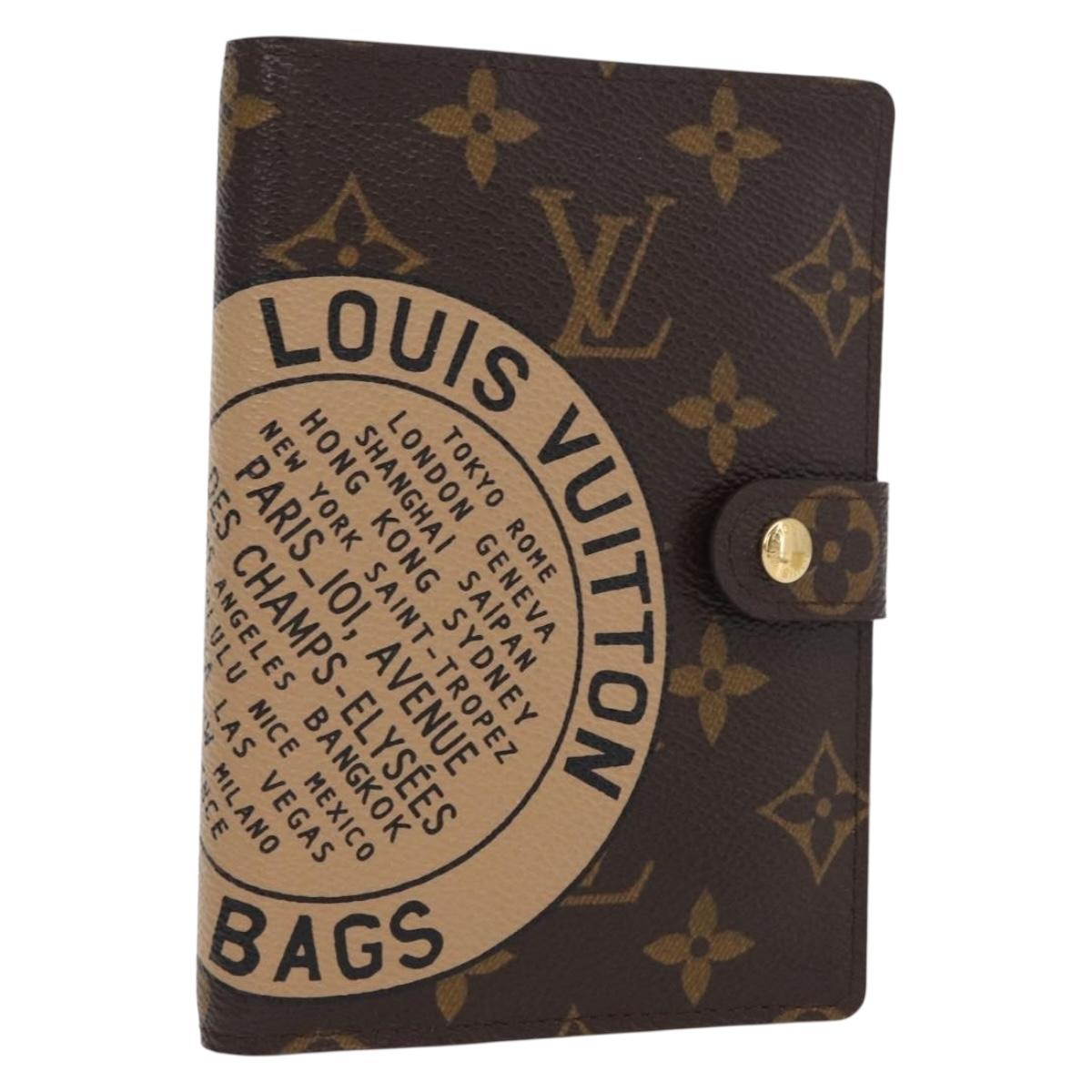 LOUIS VUITTON Monogram T&B Agenda PM Day Planner Cover R21039 LV Auth bs30842