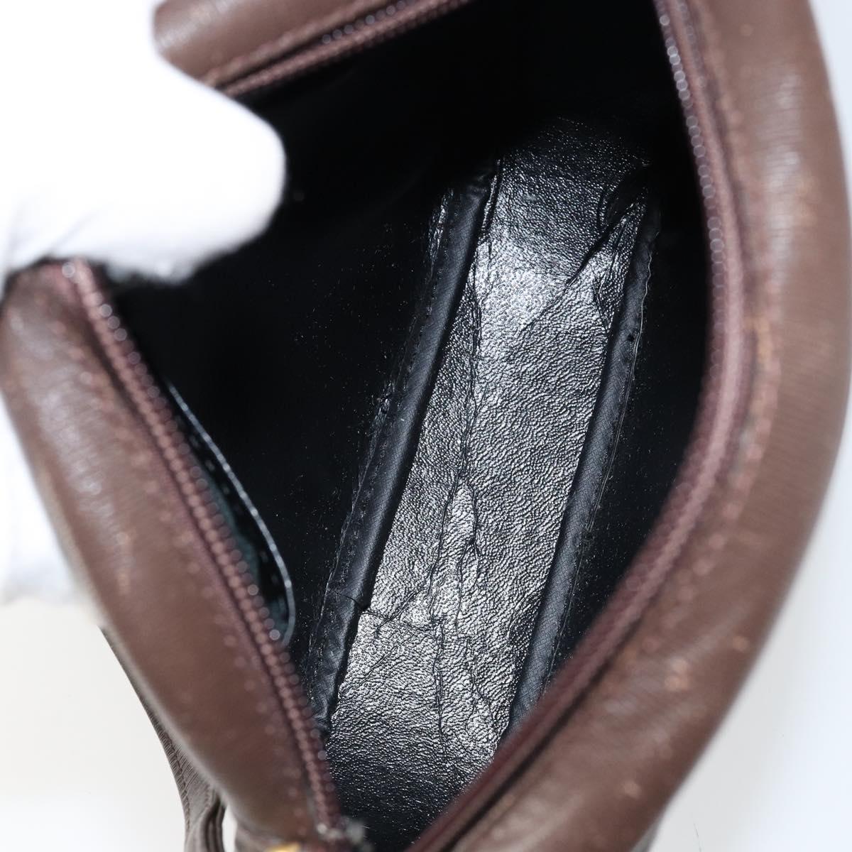 Burberrys Nova Check Shoulder Bag Canvas Beige Gold Auth bs30843