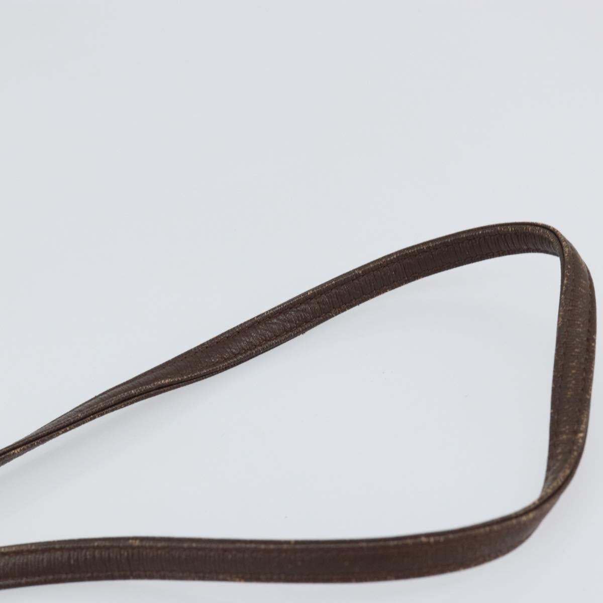 Burberrys Nova Check Shoulder Bag Canvas Beige Gold Auth bs30843