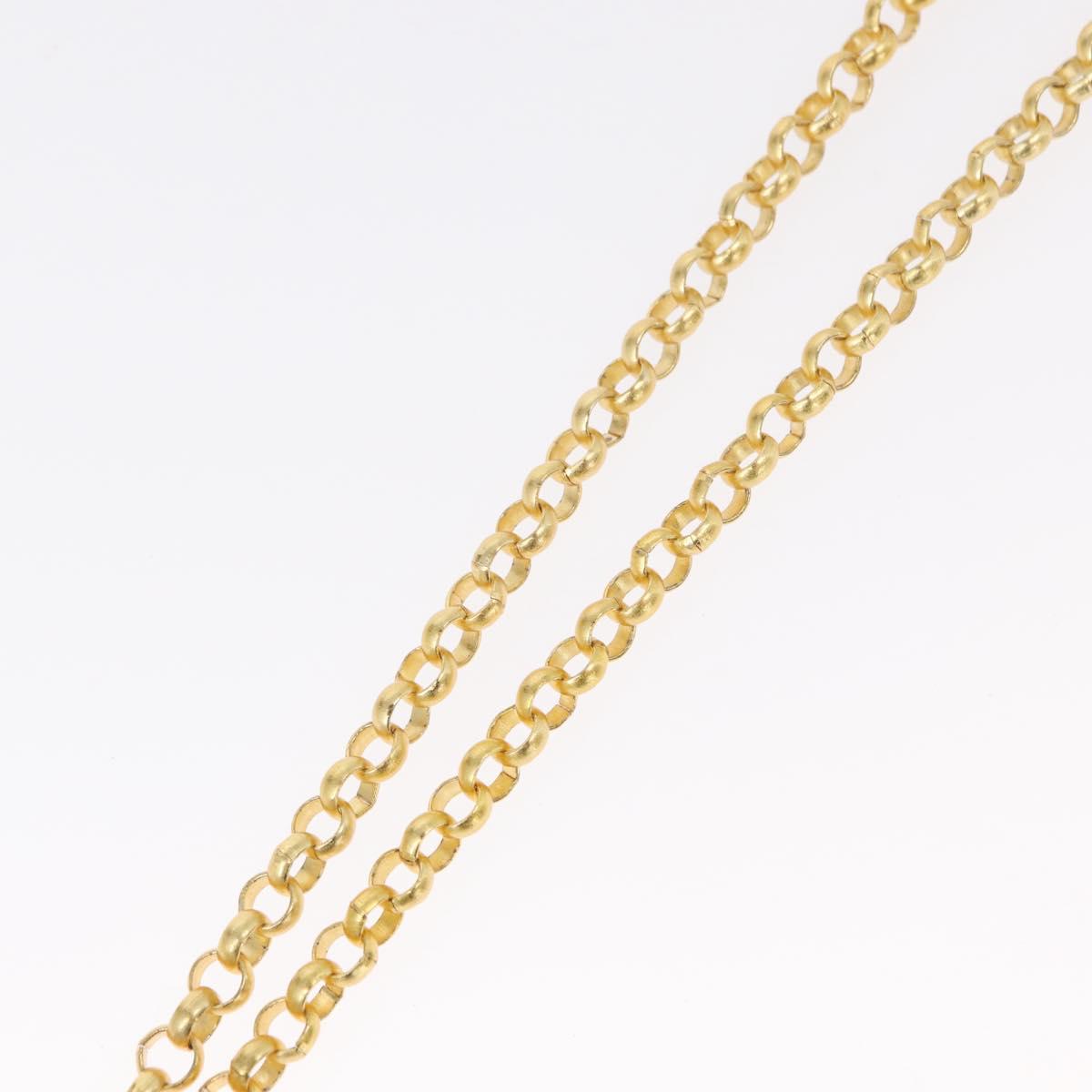 VERSACE Medusa Necklace metal Gold Auth bs30845