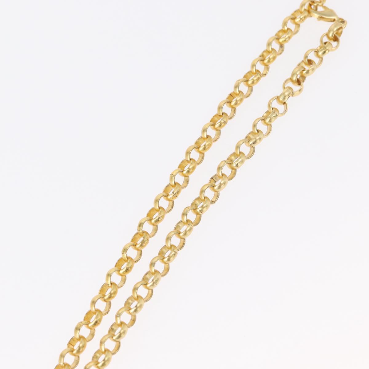 VERSACE Medusa Necklace metal Gold Auth bs30845