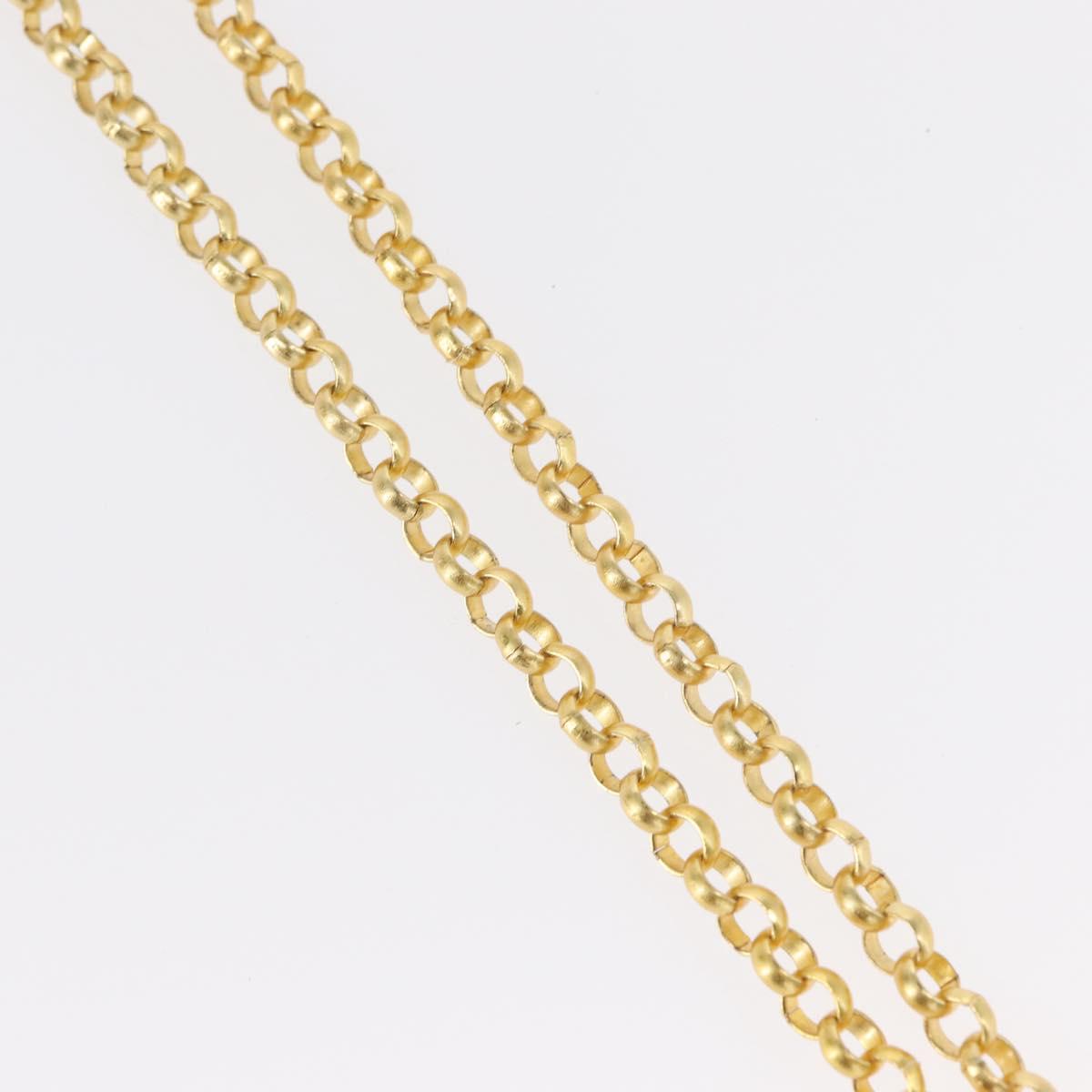 VERSACE Medusa Necklace metal Gold Auth bs30845