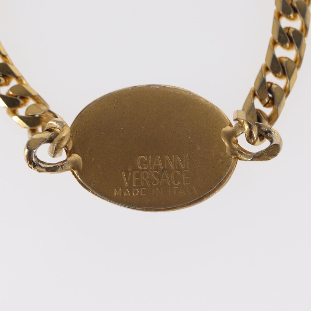VERSACE Necklace metal 4 Set Gold Silver Auth bs30846
