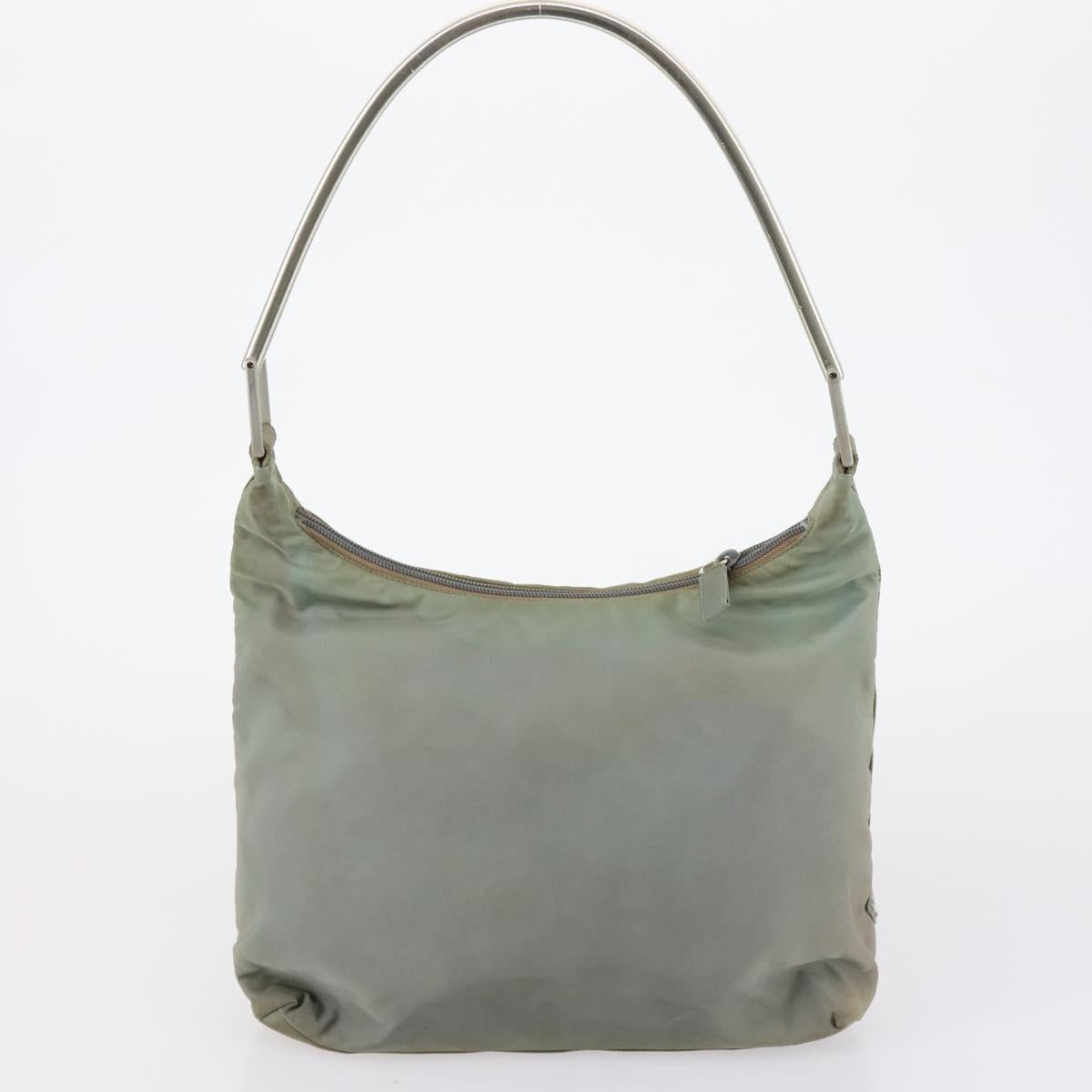 PRADA Hand Bag Nylon 3 Set Black Green pink Auth bs30847