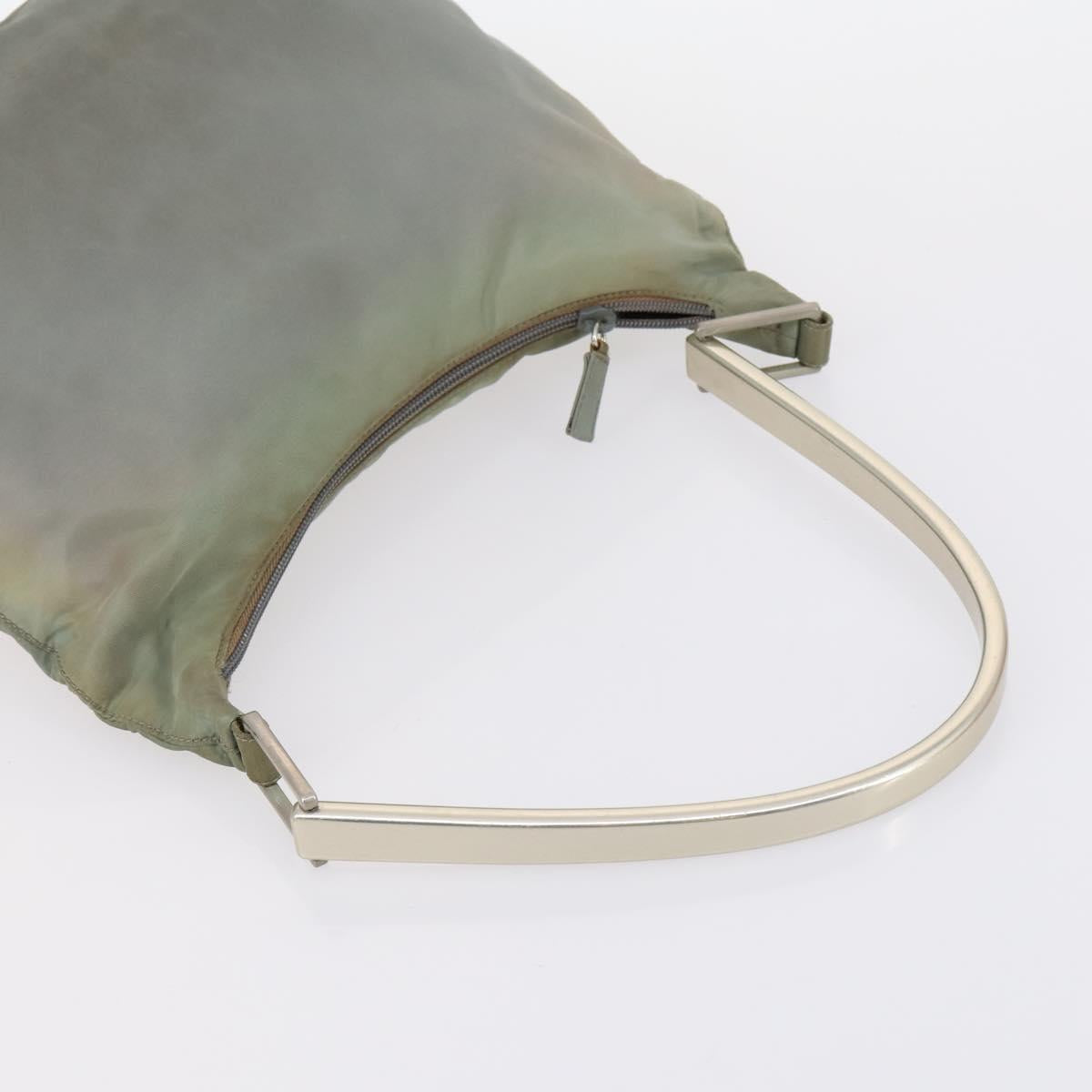 PRADA Hand Bag Nylon 3 Set Black Green pink Auth bs30847