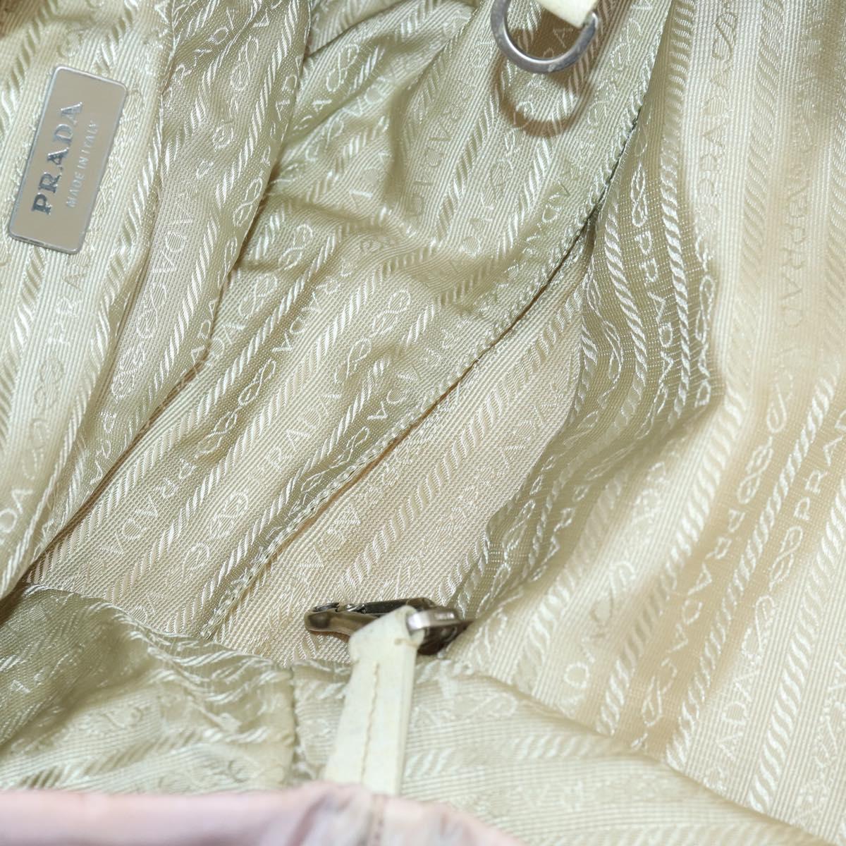 PRADA Hand Bag Nylon 3 Set Black Green pink Auth bs30847