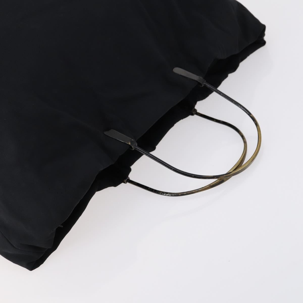 PRADA Hand Bag Nylon 3 Set Black Green pink Auth bs30847