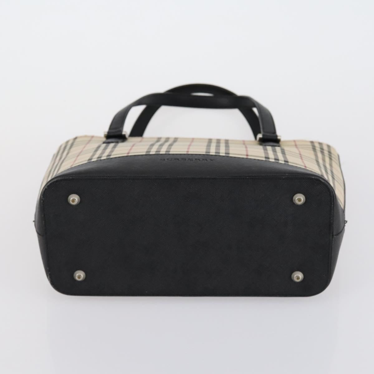 BURBERRY Nova Check Bag Canvas Nylon 3 Set Navy Beige Light blue Auth bs30848