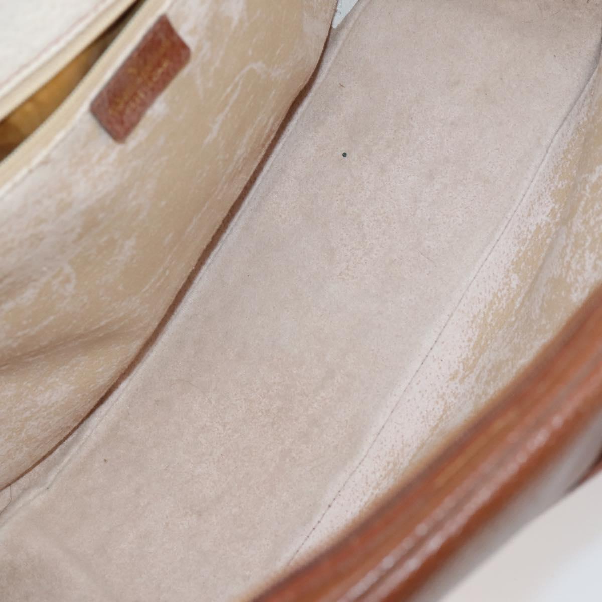 VALENTINO Hand Bag Leather Suede 3 Set Red Brown Auth bs30849