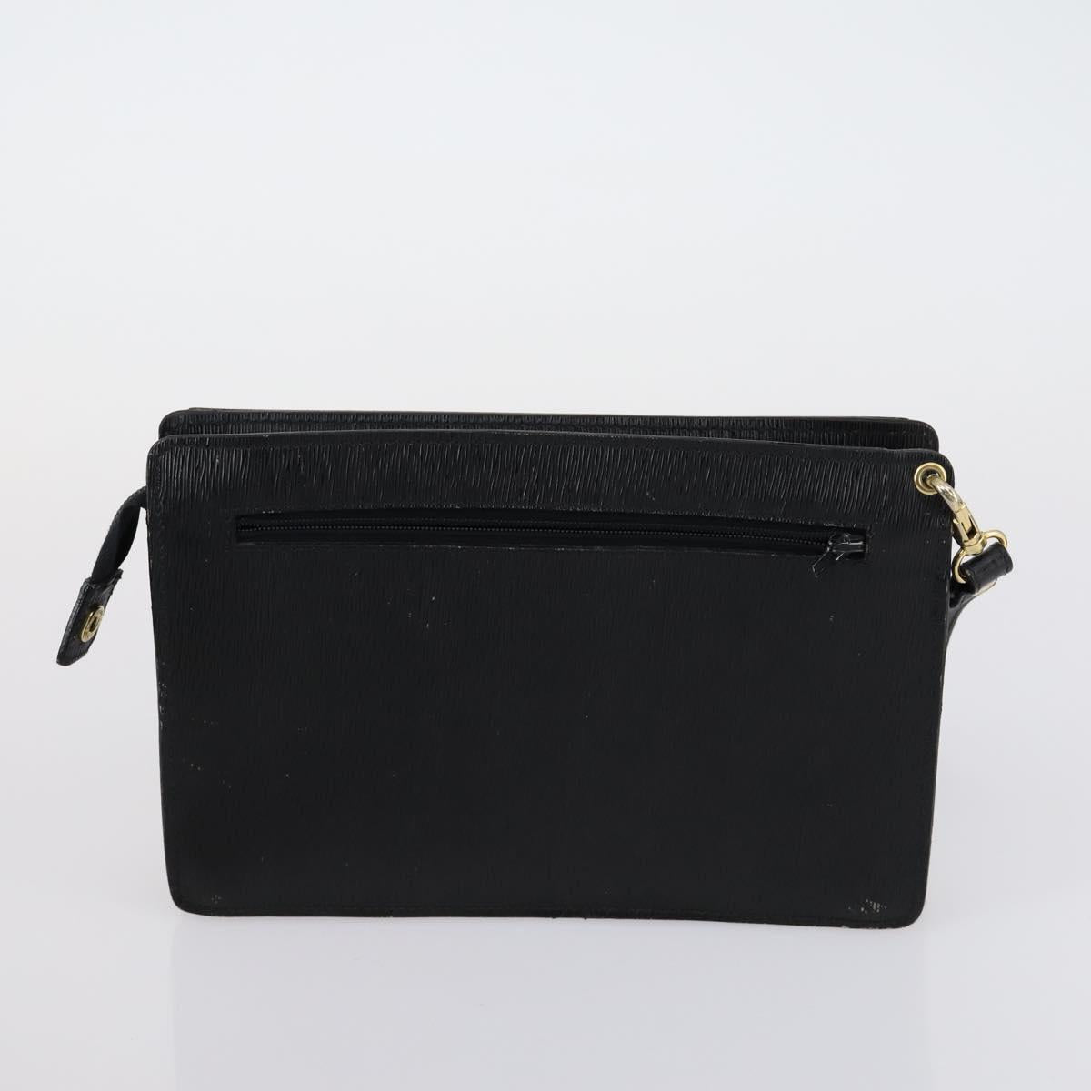 BALLY Boston Bag Leather Nylon 2 Set Black Auth bs30850