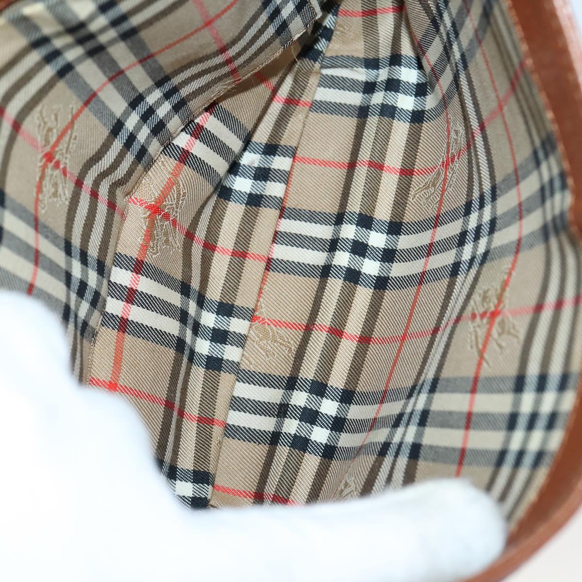 Burberrys Nova Check Shoulder Bag Nylon Leather 3 Set Beige Brown Auth bs30853