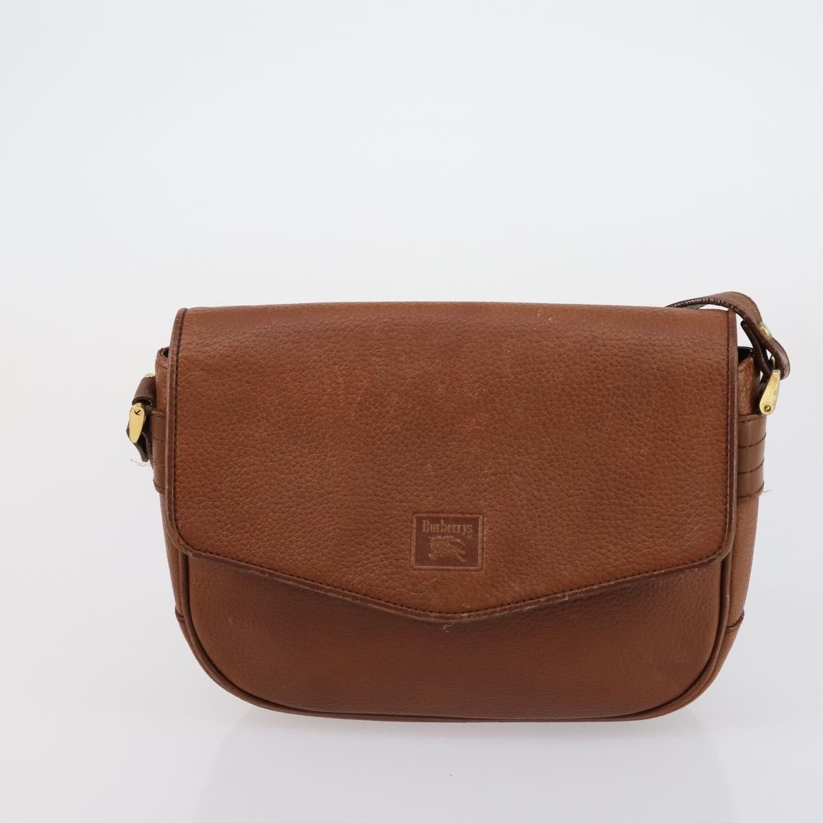 Burberrys Nova Check Shoulder Bag Nylon Leather 3 Set Beige Brown Auth bs30853