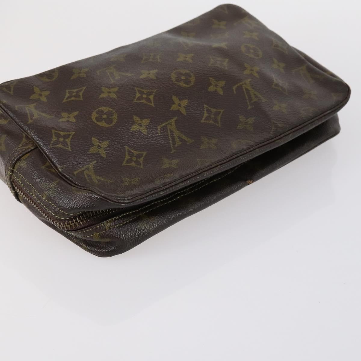 LOUIS VUITTON Monogram Clutch Bag 3 Set LV Auth bs30855