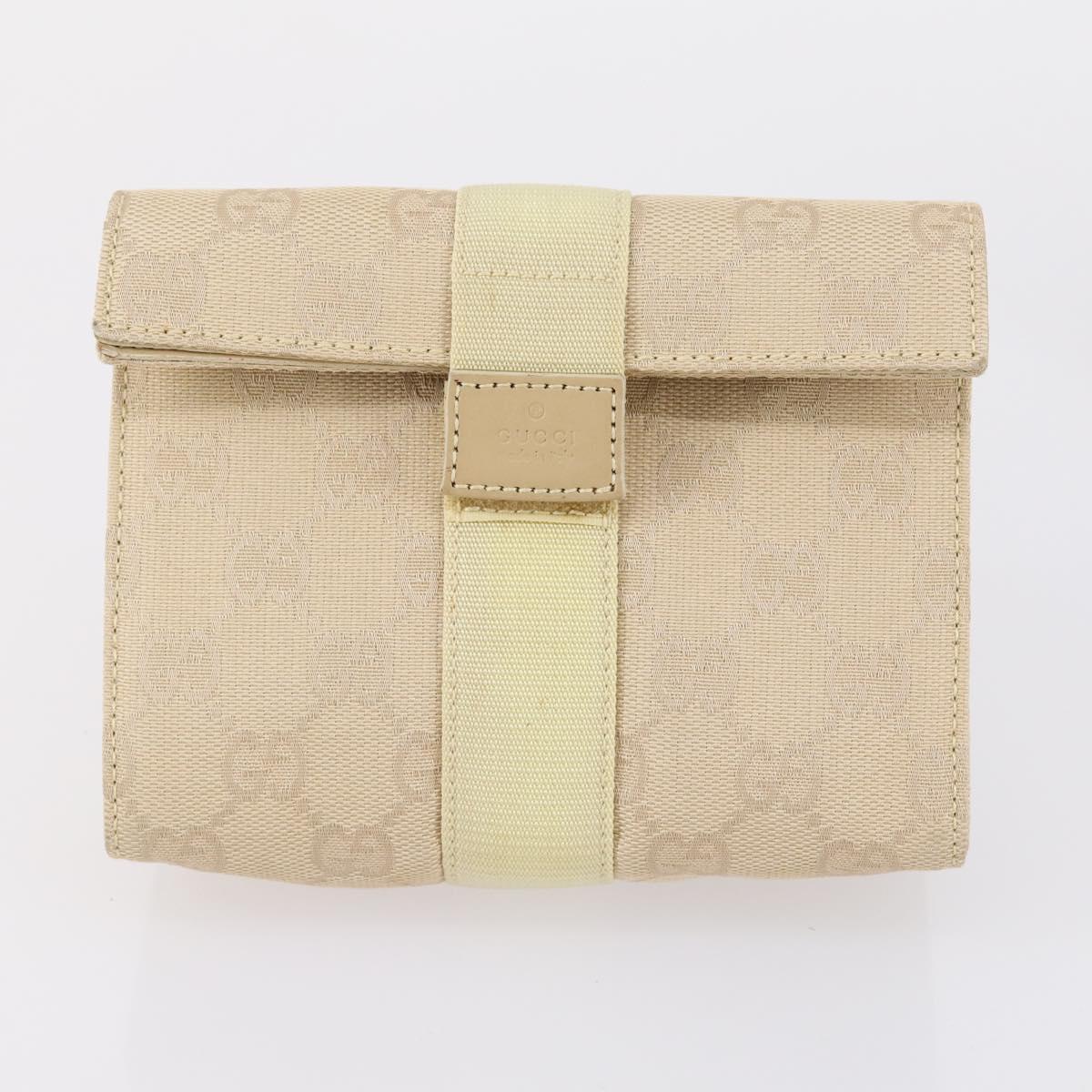 GUCCI GG Canvas Supreme Pouch 3 Set Pink Black beige Auth bs30861