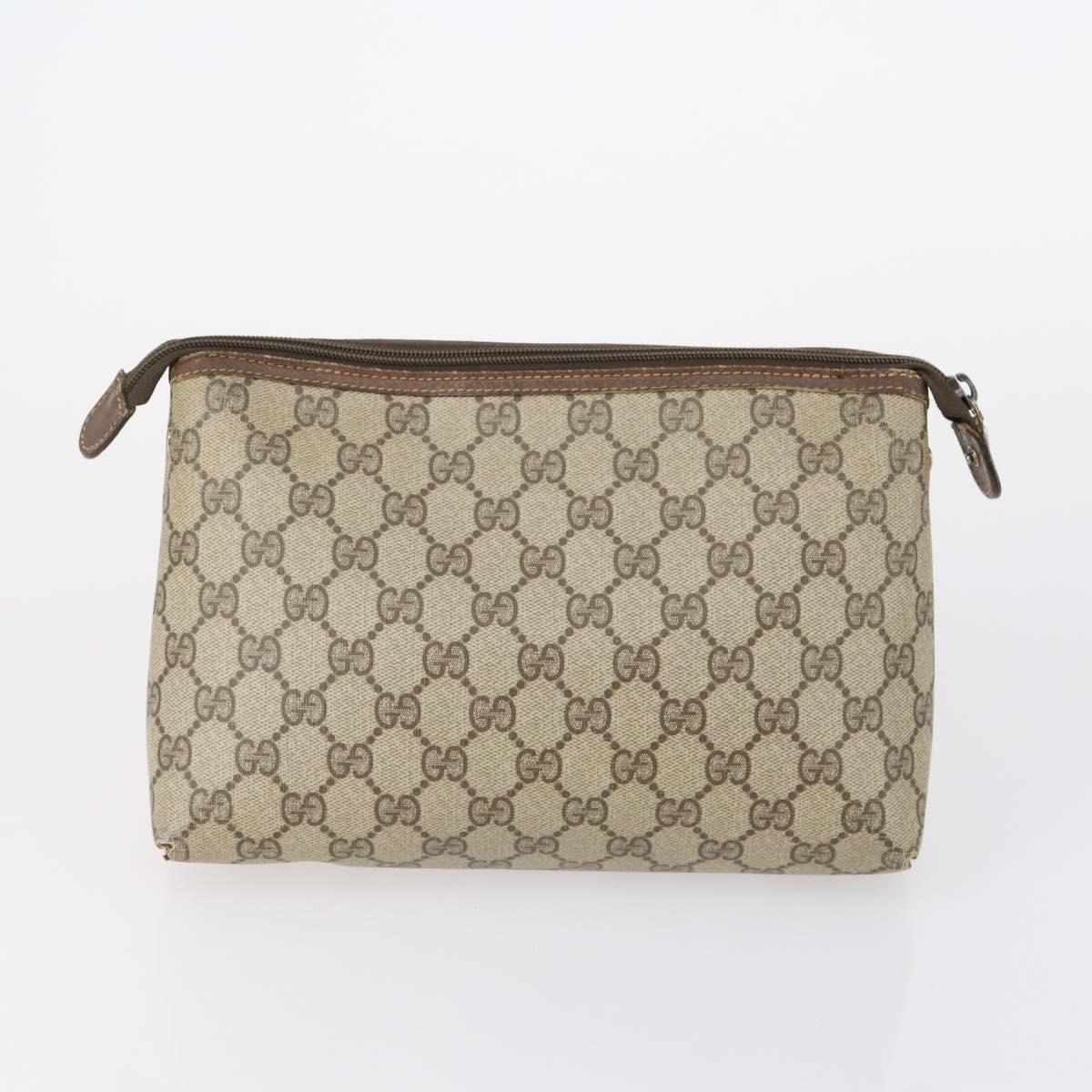 GUCCI GG Canvas Supreme Pouch 3 Set Pink Black beige Auth bs30861