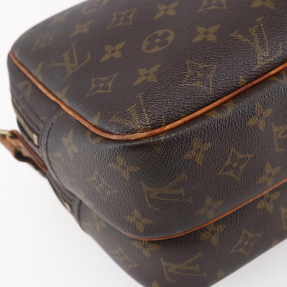 LOUIS VUITTON Monogram Reporter PM Shoulder Bag M45254 LV Auth bs30872