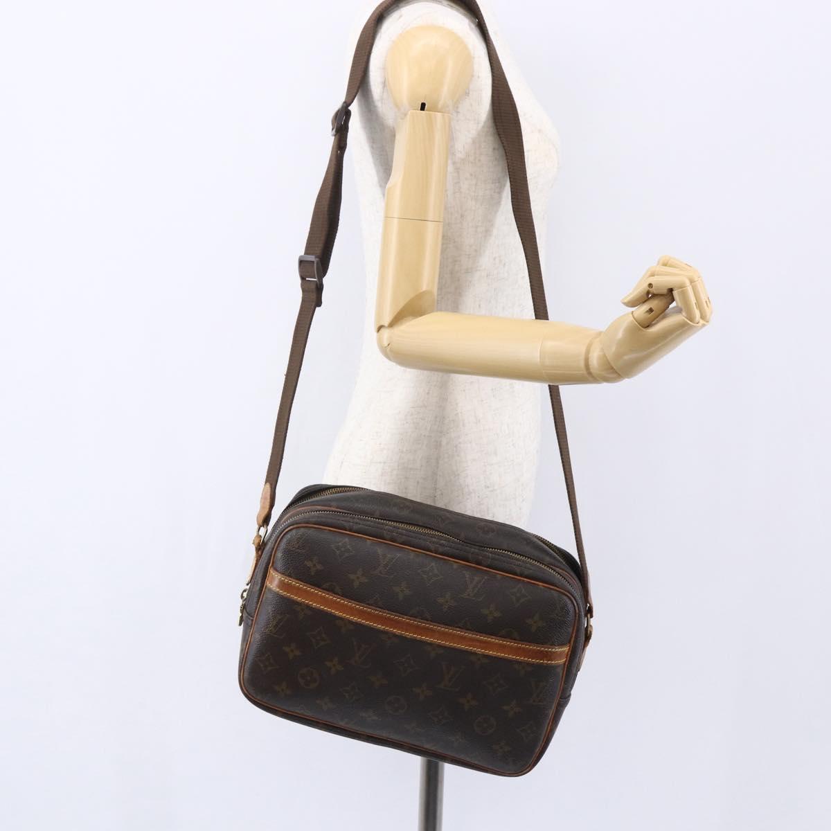 LOUIS VUITTON Monogram Reporter PM Shoulder Bag M45254 LV Auth bs30872