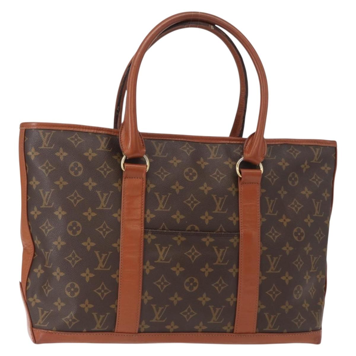 LOUIS VUITTON Monogram Sac Weekend PM Hand Bag M42425 LV Auth bs30876
