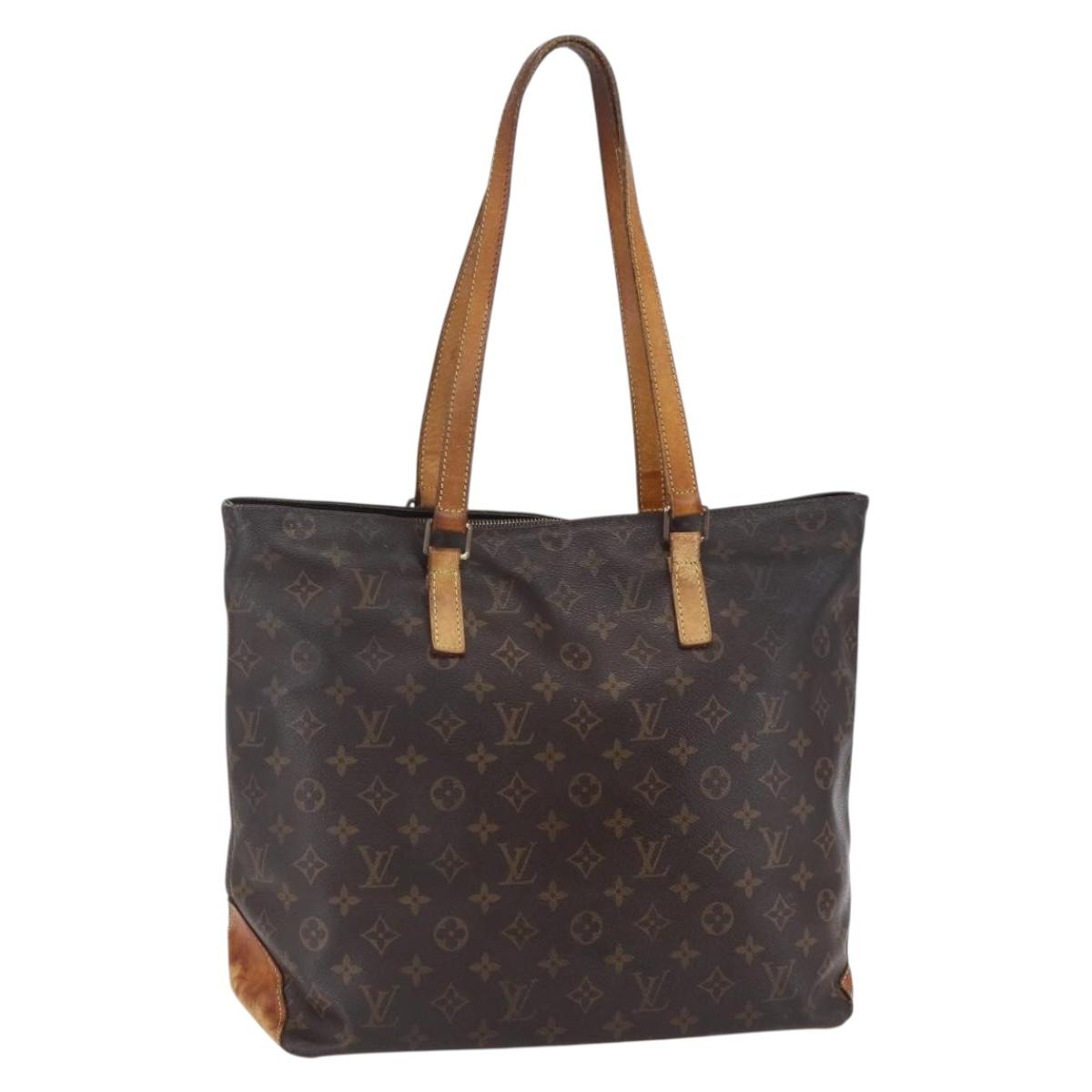 LOUIS VUITTON Monogram Cabas Mezzo Tote Bag M51151 LV Auth bs30880