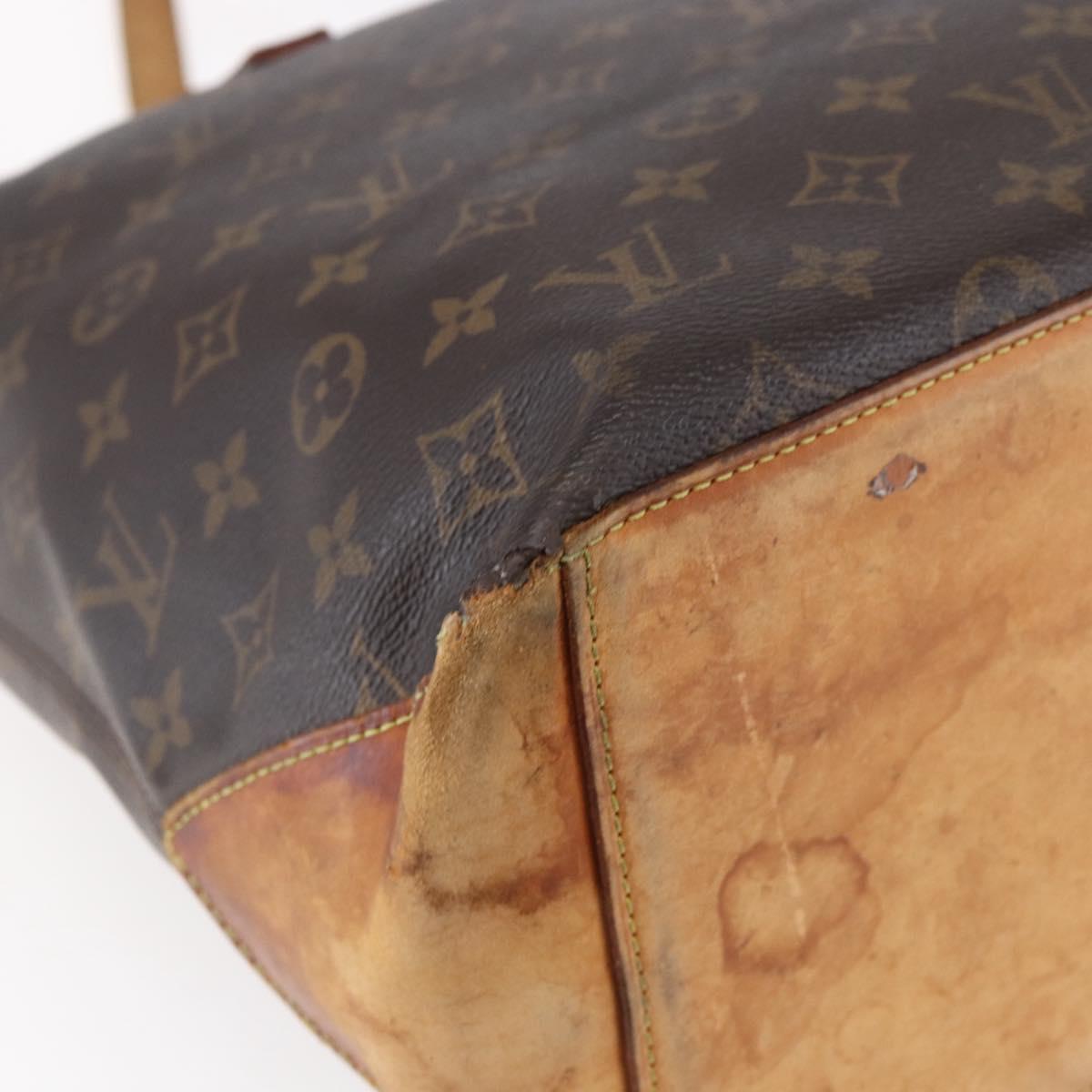 LOUIS VUITTON Monogram Cabas Mezzo Tote Bag M51151 LV Auth bs30880